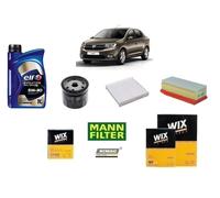 Kit Filtri Tagliando per Dacia Logan II 1.0 Sce 54 Kw 73 Hp + 4 Litri Olio 5w30
