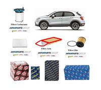 Kit Filtri Tagliando per Fiat 500X 1.3 Multijet 70 Kw 95 Hp Cv da anno 07.2016