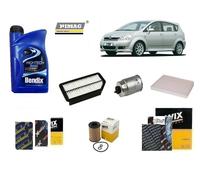 Kit Filtri Tagliando per Kia Venga 1.4 CRDi 66 Kw 90 Hp + 6 Litri Olio 5w30