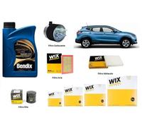 Kit Filtri Tagliando per Nissan Qashqai 1.5 DCi + 5 Litri Olio Bendix 5W30