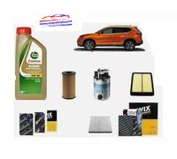 Kit Filtri Tagliando per Nissan X-TRAIL 1.6 dci 130 Hp + 6 Litri Olio 5W30