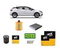 Kit Filtri Tagliando per Opel Astra K 1.0 1.4 Turbo 90 105 125 150 Hp