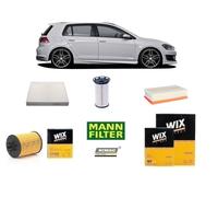 Kit Filtri Tagliando per VW Golf VII 1.6 2.0 TDi 110 150 Hp