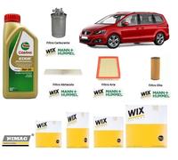 Kit Filtri Tagliando per VW Sharan 7V8,7V9 1.9 TDi 85 Kw 115 Hp