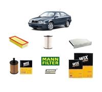 Kit Filtri Tagliando Skoda Octavia II 1Z3 1.9 TDi 105 Hp