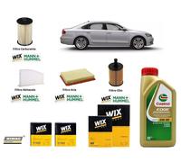 Kit Filtri Tagliando VW Passat 3C2 3C5 2.0 TDI + 4 Litri Olio Castrol 5W30