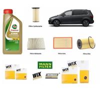 Kit Filtri Tagliando VW Touran 5T1 1.6 TDI + 5 Litri Olio Castrol 5W30