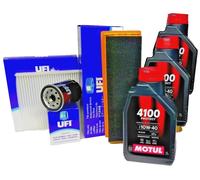 kit filtri ufi con 3 olio motul 10w40 fiat 500 1.2 benzina e gpl da 2011