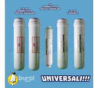 KIT FILTRI UNIVERSALI DEPURATORE ACQUA OSMOSI INVERSA IMPIANTO T33 1/4 F