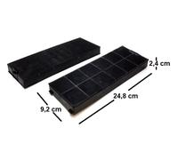 KIT FILTRO 2 filtri CARBONE ATTIVO CAPPA ORIGINALE TECNOWIND ACK62260 2 PEZZI