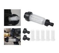 Kit filtro acqua alta capacità filtrante per idropulitrice e tubo giardino
