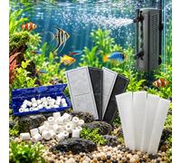Kit Filtro Acquario, per Fluval U4 Internal Filter A480 | Kit completo con schiuma, carbone e ceramica per una filtrazione efficace e manutenzione semplice
