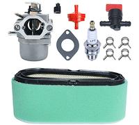 Kit Filtro Aria e Carburatore per Briggs & Stratton 28N707 266707 286707 799728 799868 e Più Modelli, AUMEL Carburatore + Aria e Prefiltro + Guarnizioni + Candela Ricambi 11 in 1
