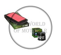 KIT FILTRO ARIA + FILTRO OLIO HIFLO YAMAHA FZ6 FAZER S2 ABS 2007 2009 PER MOTO