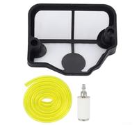 Kit filtro aria motosega 530029908 con flusso d'aria migliorato e telaio a prova di perdite, include filtro carburante e tubo carburante per la cura del motore