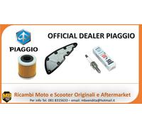 KIT FILTRO ARIA OLIO E CANDELA PIAGGIO MP3 350 2018 2019 2020 TUTTO ORIGINALE