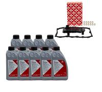 Kit Filtro Cambio Per Audi Q7 3.0 4.2 TDI 4LB + Olio ATF Febi 9 Litri
