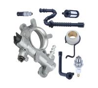 Kit filtro carburante con ingranaggio a vite senza fine for pompa 'olio e kit oliatore for candele adatto for motosega 034 036 MS360