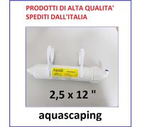 Kit Filtro NPS 2,5" - Cartuccia resina 2,5" + 2 clirp singole + 2 raccordi 1/4