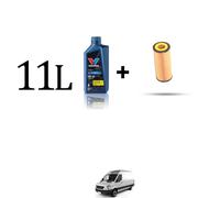 Kit filtro olio e 11L per Mercedes Sprinter II (906) 209 CDI 65kw Dal 2006 al 20