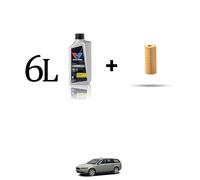 Kit filtro olio e 6L per Volvo V50 2.4 103Kw dal 2004 al 2010