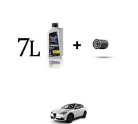 Kit filtro olio e 7L per Alfa Romeo Stelvio (949) 2.0 Turbo 184kw 2019