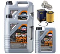 Kit Filtro Olio Motore 5W-30 LIQUI MOLY 11 Liter + Vite per VW Phaeton 6.0 W12
