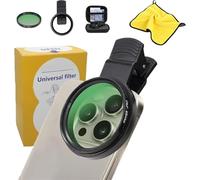 Kit filtro per obiettivo per fotocamera mobile CPL Clip-0n da 52 mm, migliora la saturazione del colore, ripristina il colore naturale delle immagini, adatto per la fotografia di viaggio