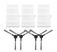 Kit filtro spazzola laterale per robot aspirapolvere Cecotec 999 X-Treme, rimuove più sporco e polvere, tastiere, librerie, condizionatori d'aria, auto, scrivanie (A)