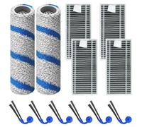Kit filtro spazzola laterale principale e rullo di pulizia compatibile con Deebot X11 per OmniCyclone X11 Pro, 2 rulli mocio, 2 filtri 6 spazzole laterali per una pulizia efficiente della casa
