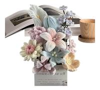 Kit Fiori in Chenille,Bouquet Fai da Te con Gambi di Chenille per Decorazioni Compleanno,Set per Creare Fiori Fatti a Mano - Per casa, soggiorno, camera da , studio, feste, San , Festa della Mamma