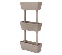 Kit Fioriere Verticali Artplast Resina Grigia 3 Pezzi