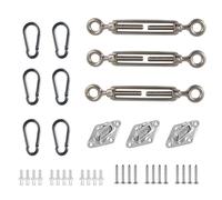 Kit Fissaggio A Muro Per Vele Ombreggianti in acciaio Inox