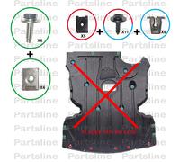 Kit Fissaggio Paraolio Sottmotore BMW Serie 1 & 3 E87 E88 E90 E91 E92 E93 Nero