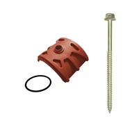 Kit fissaggio per colmo lastra tegola terracotta 10 pz Terracotta