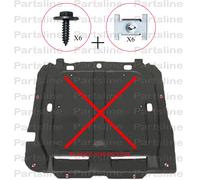 Kit Fissaggio Placca Copertura Motore OPEL CORSA B CORSA C CORSA D