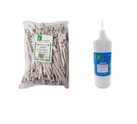 Kit Fixing Fascette 16-32 mm grigio e liquido Gelfix 1L KITB25