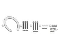 Kit Flangia Givi BF86 per Borse Serbatoio Tanklock/ED, Moto Morini X-Cape/Seimme