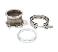 Kit flangia turbo 3 pezzi, adattatore per morsetto flangiato a prova di perdite con tenuta forte a 8 bulloni, lega ad alta resistenza, adatto per T25 T28 GT28 a 3 pollici,