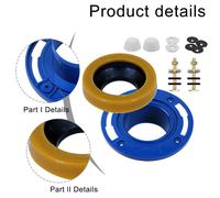 Kit flangia wc affidabile con anello cera e viti di fissaggio facili da usare