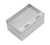 Kit Flessibile in Acciaio Inossidabile con Scatola di Derivazione Incasso a Pavimento Ignifuga 4KW con 2 Porte USB Standard UE 2 AC250V