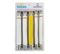 KIT FLESSIBILI INOX RIVESTITI PER ALLACCIAMENTO CALDAIA 3/4" + 1/2" CM.20/40