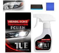 Kit fluido per il restauro dei fari per auto, spray detergente per tutti i tipi di veicoli