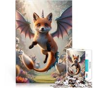 Kit Flying Fox con ali di drago Puzzle da 1000 pezzi per adulti Giocattoli per l'intrattenimento in famiglia offerte come regali per tutta la famiglia 38x26cm