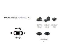 Kit Focal Inside Powered 7.1 per BMW i4 M50 Gran Coupe (serie dal 2021) mode...