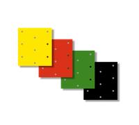 Kit Fogli Adesivi Blackbird Forati Vari Colori 3 Pezzi