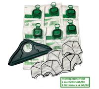 Kit Folletto VK140 6 Sacchetti - 1 Setola HD40 - 1 Filtro motore Compatibile