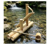 Kit fontana in bambù con pompa silenziosa, decorazione da giardino zen per | Kit fontana d'acqua in bambù con pompa silenziosa, perfetta per creare un'atmosfera zen all'interno o all'esterno
