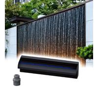 Kit fontana per piscina a cascata, per laghetti, perfetto per esterni, migliora il paesaggio con flusso d'acqua personalizzabile