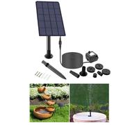 Kit Fontana Pompa Acqua Energia Solare per Bagno Uccellini Giardino e Piccoli La